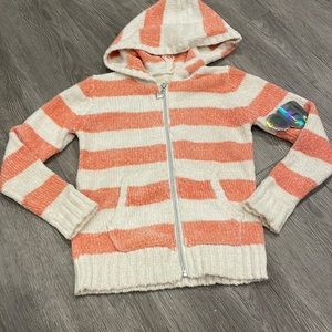 🆕NWT cozy zip up girls hoodie sweater Btween size 4 K16